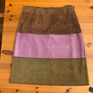Etcetera Suede skirt size 8